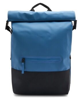 rains messenger backpack in dark teal MSN Bag Waterproof for Men & Women, Laptop resistant material for added protection Rains + MSN Mini Backpack